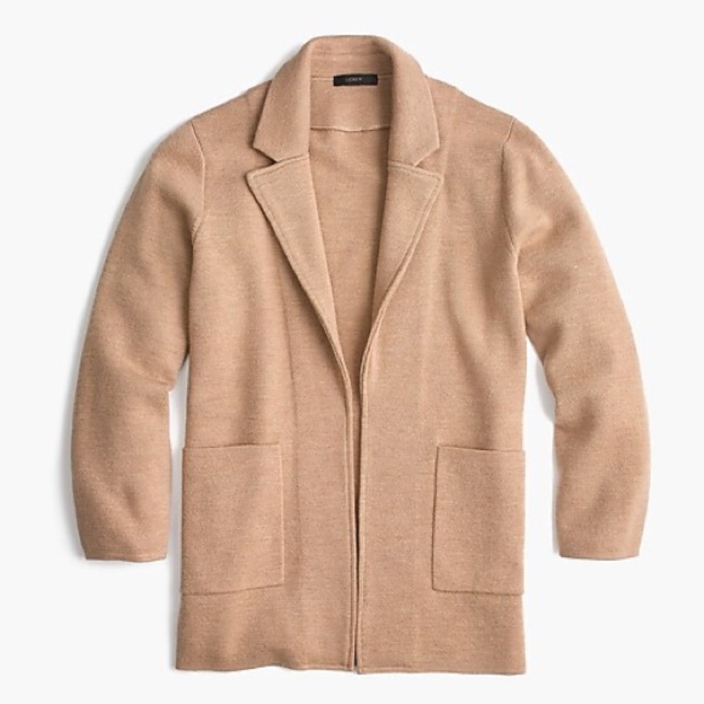 J. Crew Sophie open-front sweater-blazer